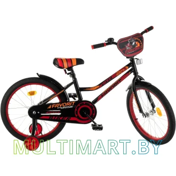 Детский велосипед Favorit Biker 20 BIK-P20RD (черный/красный, 2019)